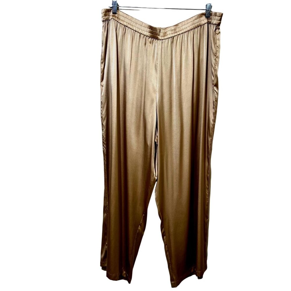 SKIMS Silk Pajama PANTS ONLY in Beige - Picture 2 of 12